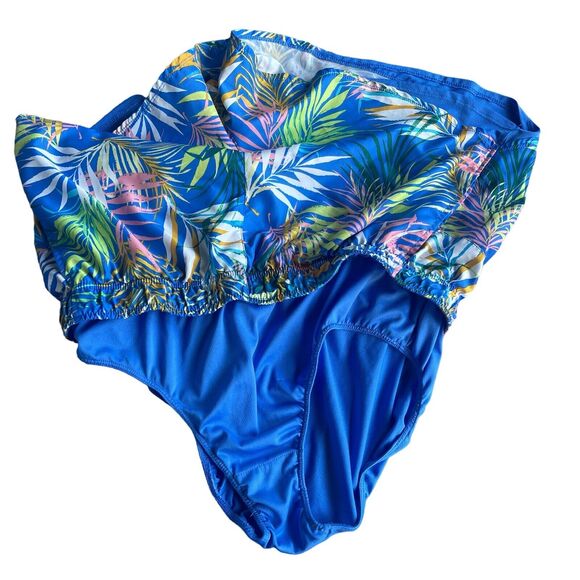 Athletic Works Running Shorts Womens Plus Size XXL 2X Floral Tropical Lined - Picture 3 of 12